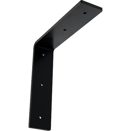Ekena Millwork Hamilton Steel Bracket, Powder Coated Black 2"W x 8"D x 8"H BKTM02X08X08HAPBL